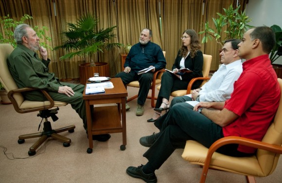 Fidel, durante la entrevista.