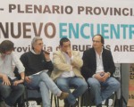Estuvieron presentes Carlos Raimundi por el SI, Diego Volman por el Psol, Lucas Boyanovsky por el PC y Adrián Grana por el EDE.