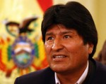 Evo Morales preocupado por el calentamiento global.