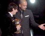 Messi volvió a quedarse con el trofeo al mejor jugador del 2010.