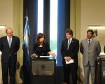 Cristina Fernández anunció un aumento del 17,33 % para la jubilación mínima.