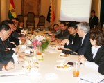 El presidente Evo Morales se reunió con los empresarios (ABI)
