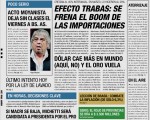 Les dejamos, para que recorran, las tapas de los principales diarios argentinos.