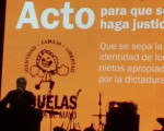 Julio Piumato participó del acto de Abuelas.