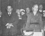 Eva Perón junto a Ramón Carrillo.