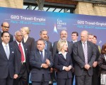Tomada junto a ministros de otros países en la reunión del G-20.