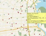Mapa interactivo del delito 2010.