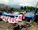 El pueblo de Famatina lucha contra la instalación de la minera.