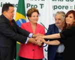 Presidentes del Mercosur dan la bienvenida a Venezuela.