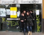 El paro es en reclamo de seguridad y en repudio a las agresiones y actos de vandalismo que sufrió el personal del hospital Santojanni.