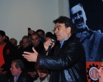 Gutiérrez brindó un discurso junto a Antonio Caló.