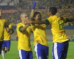 Neymar celebra el gol de la victoria. Foto: Rafael Ribeiro/CBF.