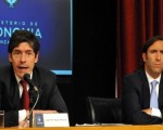 Abal Medina y Lorenzino brindaron una conferencia de prensa para explicar los cambios en las liquidaciones.