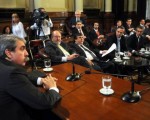 La reunión de la comisión es encabezada por el senador bonaerense por el Frente para la Victoria Aníbal Fernández.