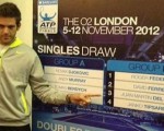 En el Grupo B estarán Roger Federer, Janko Tipsarevic, el español David Ferrer (quien ayer ganó el último Master 1000 de la temporada en París) y el argentino Juan Martín Del Potro.