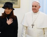 La mandataria y el flamante papa juntos en el Vaticano.