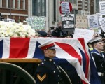 Hoy se realizaron los funerales de Thatcher.