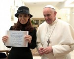 El Papa envió a la Presidenta una carta de salutación en conmemoración del 25 de Mayo.
