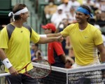 El español Rafael Nadal, siete veces campeón de Roland Garros y uno de los mejores de la historia sobre polvo de ladrillo, brindará su exhibición con el argentino David Nalbandian en el predio de la Rural de Palermo.