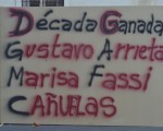 Marisa Fassi y Gustavo Arrieta presentes en el stand del Mensajero Diario.