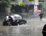 La lluvia trajo complicaciones en la Ciudad.