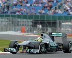 El joven alemán Nico Rosberg logró ayer su segunda victoria de la temporada en el Gran Premio de Gran Bretaña, disputado ayer el en circuito inglés de Silverstone