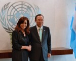 La presidenta se reunió con el secretario general de la ONU.