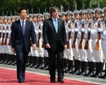 Los vicepresidentes de Argentina y China.