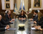 Cristina Fernández de Kirchner recibió a directivos del proyecto minero Don Nicolás.