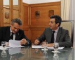 Randazzo y Rossi firmaron el acuerdo.