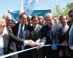 El gobernador de la provincia de Buenos Aires, Daniel Scioli, y el primer candidato a concejal por el FpV San Martín, Hernán Letcher, inauguraron la repavimentación y ensanche de un tramo de la Ruta 8.