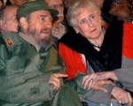 Stella, junto a Fidel Castro.