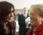 Cristina felicitó a Bachelet por el resultado en las elecciones presidenciales.