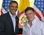 Barack Obama y Juan Manuel Santos.