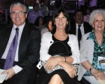 Remo Carlotto y Estela de Carlotto, junto a la embajadora de Argentina en Mèxico, Patricia Vaca Narvaja.