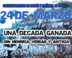 La Concentración se realizará el 24 de Marzo a las 18:00 horas en Colón y Cañada bajo la consigna "Nunca más impunidad y saqueos de las corporaciones". Convoca Unidos y Organizados Córdoba.