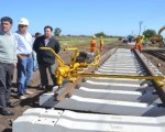 Obras de renovación total de vías del ferrocarril Buenos Aires-Rosario a la altura de las localidades de Pavón y General Lagos, del tramo comprendido entre San Nicolás y Fighiera.