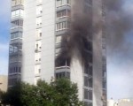 Fuego en un edificio de Palermo.